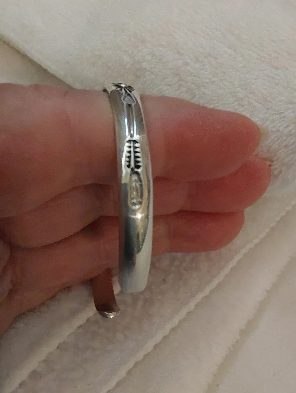 🌺 NEW Hand Crafted Sterling Silver Indian Design Bracelet - Picture 6 of 12